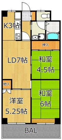 オリエントマンションの物件間取画像